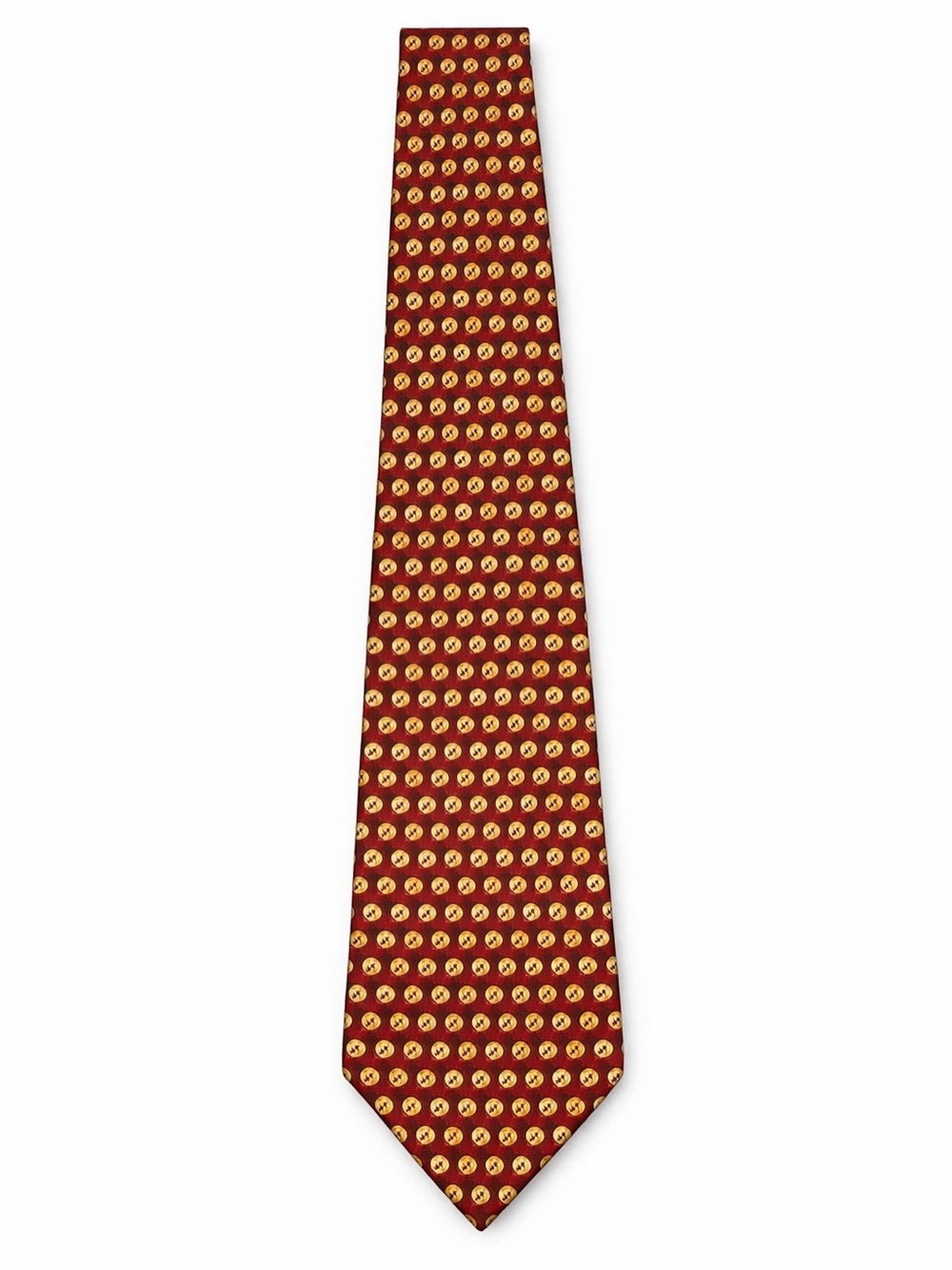 Vintage Beaufort The Rack Halloween Pumpkin Silk Tie Made in Italy